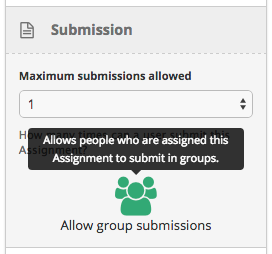 Enabling Group Submissions