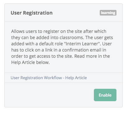 User registration_Enable