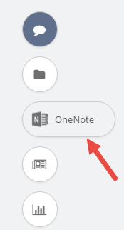 OneNote tab in a classroom