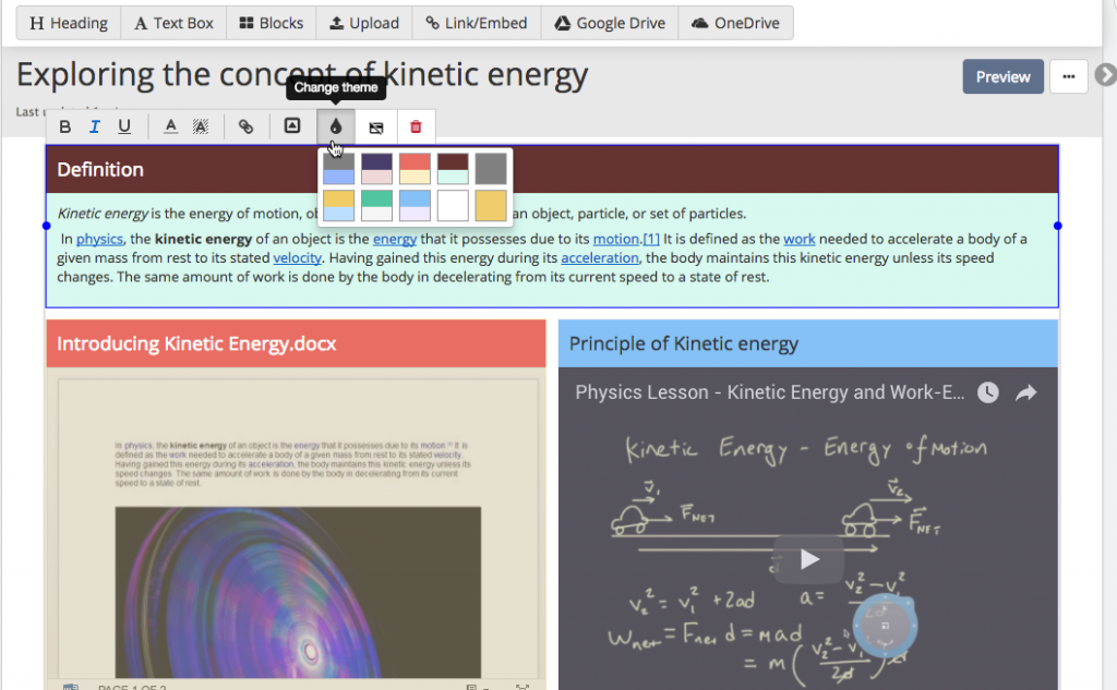 Teamie Khaki (1.34) - lesson page themes